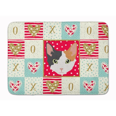 Carolines Treasures 19 x 27 in. Skookum Cat Love Machine Washable Memory Foam Mat CK5166RUG